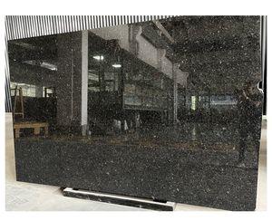 טבעי לברדור שחור גרניט נרו אנגולה גרניטו מלטשים אריחי לוחות גדולים גדולים משטח המפעל מחיר המפעל - Product Image 1