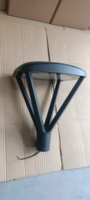 Lámpara de área delantera de 50W con sensor de movimiento y fotocélula, certificación CE RoHS, gris oscuro, para patio comercial