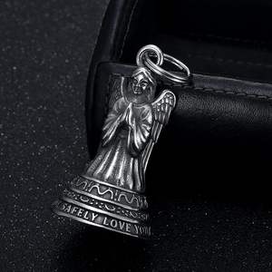 Campana de Ángel para Motocicleta con Logotipo Personalizado, Campana de Seguridad de Acero Inoxidable 316, Colgante para Llavero, Regalo para Motociclistas - Product Image 2