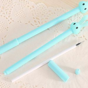 Hot-Selling Creative Cartoon Cute Rabbit Plastic Gel Ink <b>Pen</b> With Custom Logo Writing <b>Refill</b> Black or Blue Ink for Student Gift - Product Image 3