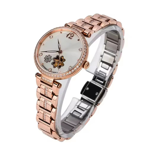 Private logo high quality automatic sapphire waterproof stainless steel <b>watches</b> gold fashion lady <b>watches</b> - Product Image 2