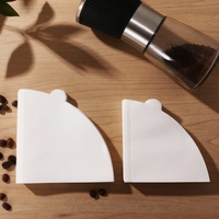 Filtres à café V60 non blanchis de haute qualité, 100 unités, pour préparation par infusion, taille 02, 2-4 tasses