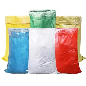 Изготовленный на заказ цвет прочный качественный перерабатываемый полипропиленовый материал Пластиковый Полипропиленовый тканый мешок