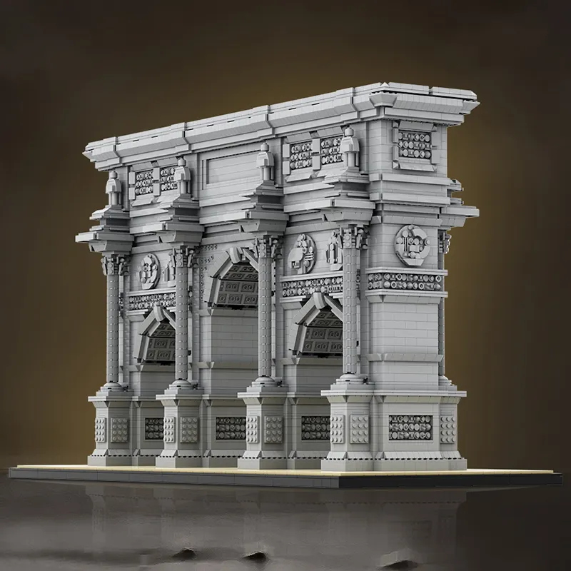 GoldMoc Arc de Triomphe du Carrousel France Paris Architecture Assemble Educational Blocks Bricks Building Blocks Toys