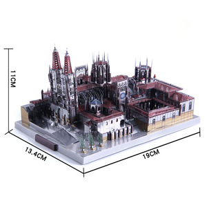 Cathédrale de Burgos modèle <span class=keywords><strong>3d</strong></span> puzzles en métal pour adultes - Product Image 2