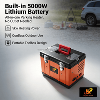 OkyRie Produk Terbaru 12V 24V 220V Mirip dengan AC Diesel Webasto dan Kotak Perkakas Plastik 5KW untuk Truk Kipas Truk