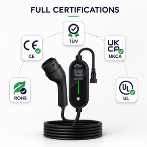 Caricatore EV Portatile da 7kW Direttamente dalla Fabbrica, Tipo <span class=keywords><strong>2</strong></span> Tipo 1 GBT, Corrente Regolabile, EVSE Sicuro e Veloce, Adattatori <span class=keywords><strong>Schuko</strong></span> NEMA, OEM ODM - Product Image 6