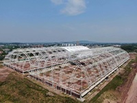 Estructura de Acero con Techo de Membrana Tensada para Edificios, Cobertizo para Estacionamiento al Aire Libre, Cancha de Baloncesto, Cubierta para Cancha de Tenis Escolar, Parasol