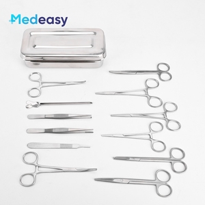 <span class=keywords><strong>Kit</strong></span> di Strumenti Chirurgici Medeasy da 13 Pezzi in Acciaio Inossidabile per Formazione Medica, Set di Base per Piccola Chirurgia e Medicazione - Product Image 2