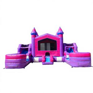 Castillo Inflable Winway Cotton Candy Mini Combo con Tobogán Doble, Material de PVC Comercial, para Niños, Alquiler para Fiestas, Juegos al Aire Libre - Product Image 1