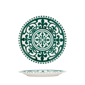 Piatto Piano Flano Coupe Alhambra Verde 20cm, Stoviglie Decorative - Product Image 3