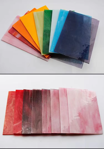 Feuilles de verre <span class=keywords><strong>opale</strong></span> industrielles solides de différentes couleurs de 3 mm à 5 mm pour les mosaïques et l'artisanat - Product Image 5
