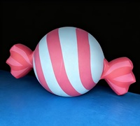 Ballon gonflable publicitaire personnalisé en PVC, design LED, personnage de dessin animé, décoration d'événement, 0,4 m, imprimé UV, imperméable