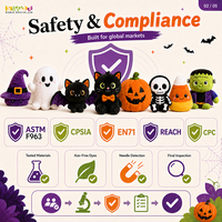 Boneka Halloween untuk Hadiah Karnaval dan Penukaran di Arcade, Langsung dari Pabrik, Desain Kustom, Pesanan Grosir, Pengiriman Tepat Waktu