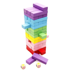 Multicolor Wooden <strong>Stacking</strong> Trembling Tower <strong>Numbers</strong> Building <strong>Blocks</strong> Curved Surface Family Game <strong>Block</strong> Suit Game Adult and Kid - Product Image 5