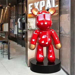 Modern Kartun Resin Bearbrick 1000 Beruang Bata Patung Mainan Model Patung Polyresin Patung Beruang