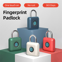 Cadenas intelligent biométrique à empreinte digitale cadenas électronique étanche haute sécurité coloré avec chargement USB
