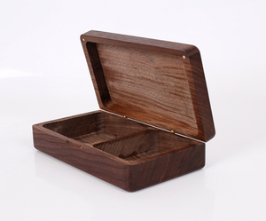 Caja de Madera de Nogal Negro Sólido de Alta Calidad, Tallada con CNC, para Joyas Personalizadas y Organizadores de Relojes de Lujo - Product Image 6