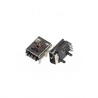 20 Pcs Mini Câble Aiguille Courbée à 90 Degrés Mini Usb Socket 5P Pin Plug-In