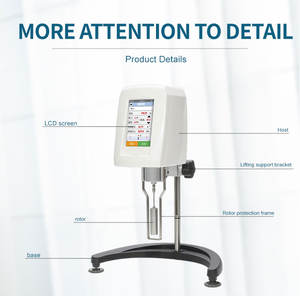 Viscosimètre rotatif Brookfield, support de viscosimètre, viscosimètre numérique automatique de <span class=keywords><strong>laboratoire</strong></span>, modèle Ndj-8S - Product Image 4
