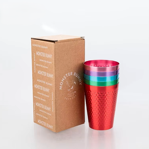 แก้วอลูมิเนียมเปลี่ยนสีได้ รักษ์โลก ปรับแต่งได้ สำหรับเครื่องดื่มเย็น เบียร์ ดีไซน์มินิมอล เหมาะสำหรับกิจกรรมกลางแจ้ง ขายดี - Product Image 5