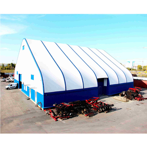 Tente de stockage d'entrepôt à structure en acier avec membrane anti-UV de haute qualité pour usines et logistique, en vente - Product Image 2