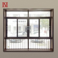 Ventanas corredizas de vidrio energéticamente eficientes de marca superior Diseño moderno Aleación de aluminio Suave Horizontal Insonorizadas Exterior Villa