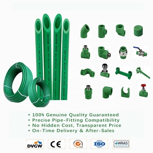 Raccords de plomberie de haute qualité REHOME, tuyau PPR en plastique 25 MPa, coude, té et coupleur PPR en gros pour connexion de tuyaux PPR - Product Image 2
