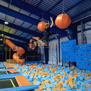 Nouveau Design usine commerciale Trampoline parc équipement aire de jeu intérieure pour enfants adultes enfants ninja warrior course d'obstacles