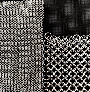 <span class=keywords><strong>Maille</strong></span> de chaîne en acier inoxydable de qualité supérieure de 2 mm - Éponge à récurer robuste pour cuisine et barbecue - Product Image 2