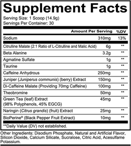 Polvo Pre-Entrenamiento OEM con Beta Alanina, Citrulina Malato y Aminoácidos para Energía, Resistencia y Nutrición Deportiva Compatible con Dieta Keto - Product Image 2