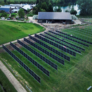 Hiệu quả cao 23.6% dọc bifacial năng lượng mặt trời bảng điều khiển kính phía trước Poly giải pháp trang trại nông nghiệp Công nghệ năng lượng mặt trời nhà máy điện - Product Image 5