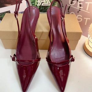 <b>Red</b> Sandalias De Tacon Summer <b>Slipper</b> Shoes Luxury Club Fashion Heels for Ladies - Product Image 3