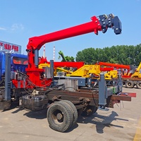 Camion-grue télescopique hydraulique mobile télécommandé de 4, 5, 6 et 8 tonnes, grue hydraulique de haute précision