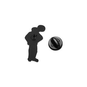 Spilla Smaltata Teschio Scuro e Carino con Espressione Divertente, Design Gotico Bianco e Nero, Vendita all'Ingrosso - Product Image 5