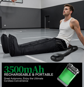 Sepatu bot kompresi sirkulasi darah, pressoterapi drainase limfatik, pemulihan sistem kompres udara, pemijat kaki dan kaki ditingkatkan - Product Image 2