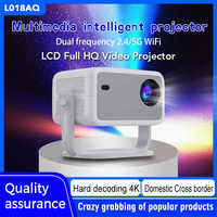 Ihomemix L018 Projecteur de cinéma maison natif 1080P, Smart Android 11, projecteur sans fil pour téléphone, projecteur portable mini extérieur