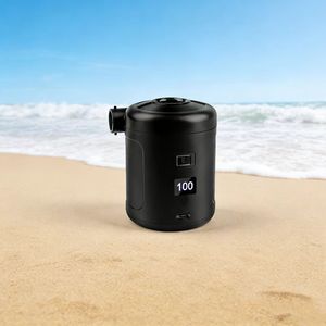 Mini pompe à air électrique rechargeable LCD pour <span class=keywords><strong>camping</strong></span> en extérieur, câble USB avec adaptateur de valve 30-50 PSI pour matelas de lit, en plastique - Product Image 1