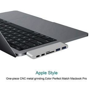 Doonjiey tipo C <span class=keywords><strong>Hub</strong></span> USB 3,0 Thunderbolt 3 PD 100W Dock <span class=keywords><strong>para</strong></span> <span class=keywords><strong>macbook</strong></span> <span class=keywords><strong>pro</strong></span> 2018 2017 muelle USB-C 3,1 - Product Image 6