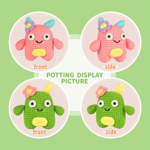 Kit de Bricolage DIY pour Enfants : Tricot et Couture d'Animaux en Fil Plat – Kits de Crochet pour Débutants - Product Image 4