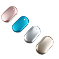 Calentador de manos portátil de doble cara, Mini banco de energía de 5200mAh