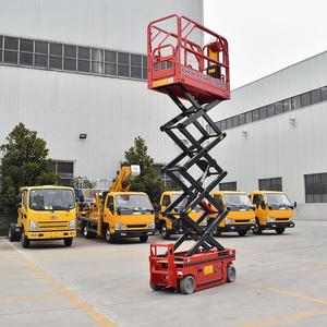Plataforma elevadora de tijera eléctrica Ever Star, altura de plataforma 11.8m, altura de trabajo 13.8m, para construcción en terrenos accidentados - Product Image 1