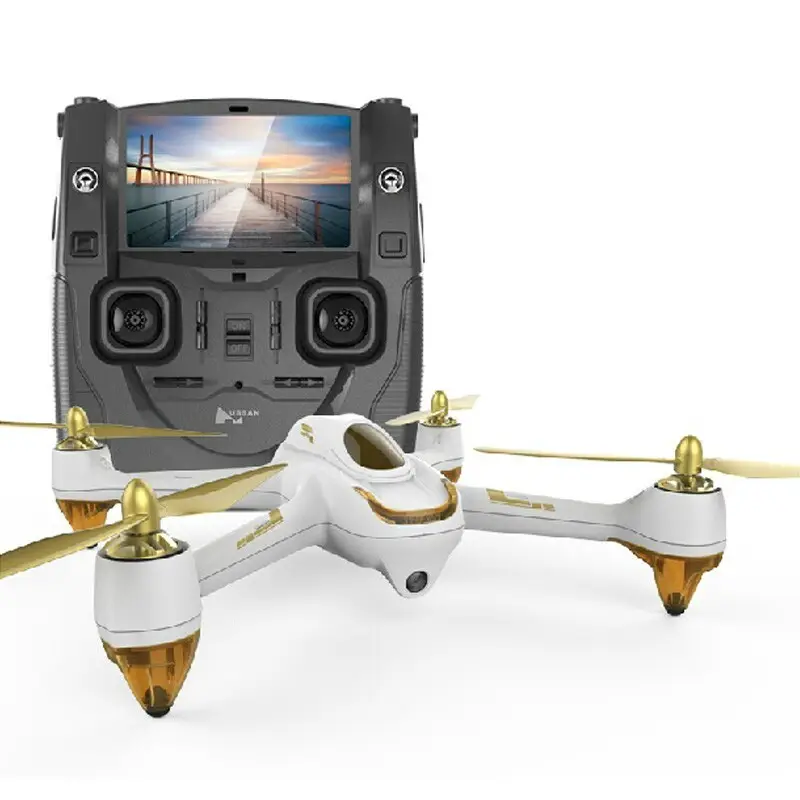 Trend Hubsan H501S X4 Brushless 1080P HD Camera drone White Gold RTF Follow Me GPS 5.8G FPV RC Quadcopter for UFO hobby