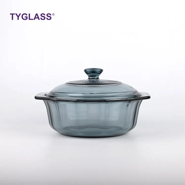 Design Beauty Cooking Pots Sets Nonstick Cookware Kitchen Glass Soup Pot For Cooking