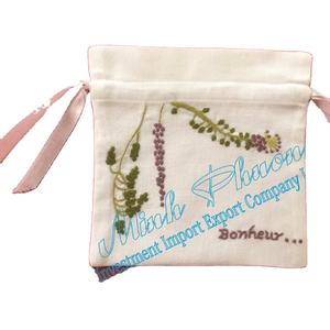 Bolsita Aromática Moderna y Ligera de Algodón/Lino Bordado de Vietnam - Product Image 3