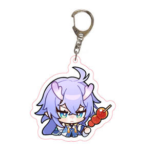 Honkai พวงกุญแจโลหะรูปดาว, พวงกุญแจอะคริลิคสำหรับแฟนๆนักเรียนเล่นเกมตัวละคร - Product Image 3