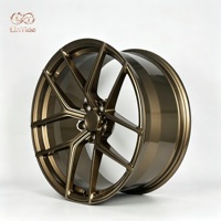 Rines de Aleación Forjada 6061-T6 de 21 Pulgadas 5x108 en Bronce Satinado para Vehículos Eléctricos Tesla Model Y y BYD Seal