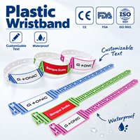 Gelang Plastik Kustom Produsen untuk Pesta, Acara Olahraga, Sekali Pakai, Dapat Disesuaikan, Lembut, PP, ID, untuk Dewasa