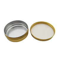 Boîte en métal ronde dorée personnalisée pour échantillons de cosmétiques, médicaments, thé, épices, emballage hermétique, logo OEM, fournisseur d'usine en gros