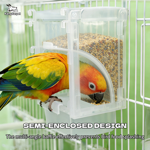 Disponibile negli USA: Mangiatoia per Uccelli Senza Disordine - Mangiatoia Automatica per Pappagalli con Separazione della Paglia, Mangiatoia Trasparente Anti-Schizzi per Gabbie di Uccelli di Piccola Taglia - Product Image 5
